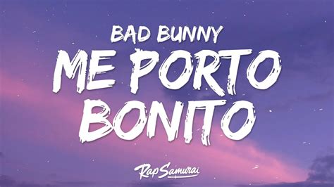Bad Bunny Me Porto Bonito Letra Ft Chencho Corleone Youtube Music