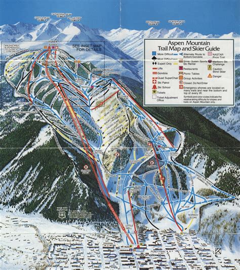 Published In 1987 At Aspen Mountain Aspen Mountain Aspen Trail Maps