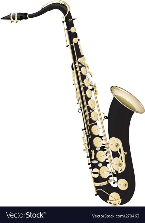 Saxophone Royalty Free Vector Image Vectorstock
