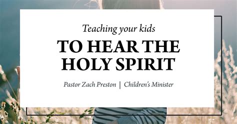 Teaching Your Kids To Hear The Holy Spirit Mount Hope Church