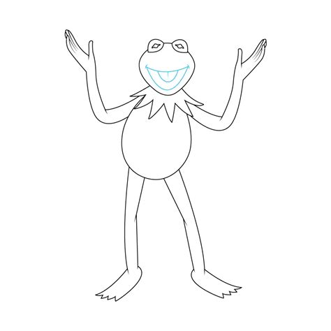 How To Draw Kermit The Frog Step By Step
