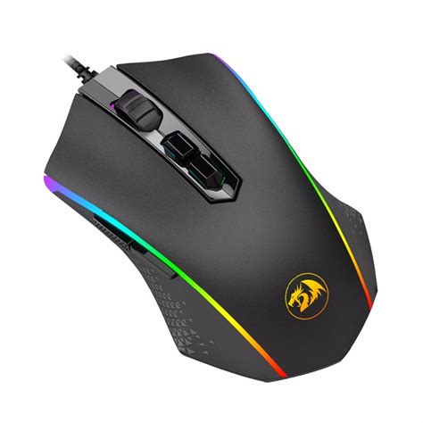 Red Dragon Led Rgb Backlit Wired Optical 7 Button Gaming Mouse 10000