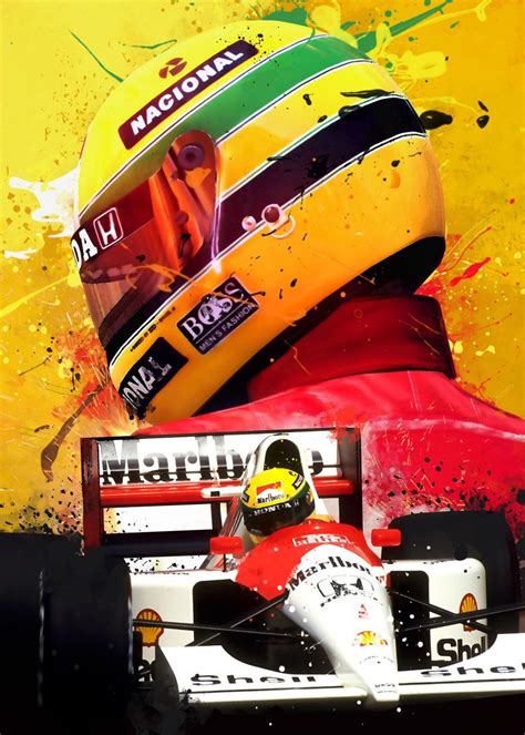 Ayrton Senna Legend F1 Poster By Micho Abstract Displate F1