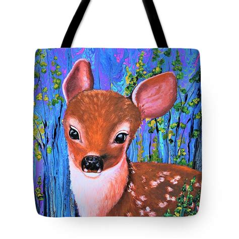 Baby Deer Tote Bag For Sale By Tanya Harr