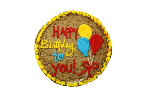 Happy Birthday To You Cookie Cake | Triolos.com | Cookie cake, Cookie cake designs, Cookie cake ...