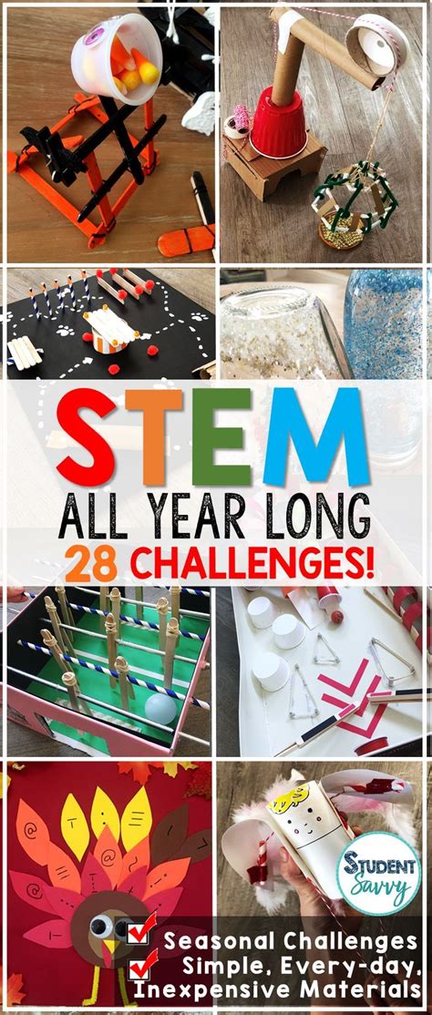 Stem Challenges Stem Activities All Year Curriculum End Of The Year