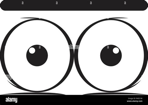 Surprised Eyes Cartoon Stock Vector Image And Art Alamy