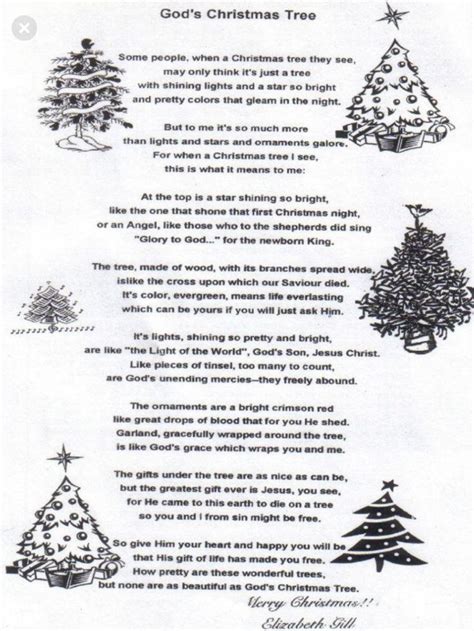 Pin By Marlene Compton On Christmas Christmas Tree Poem Christmas