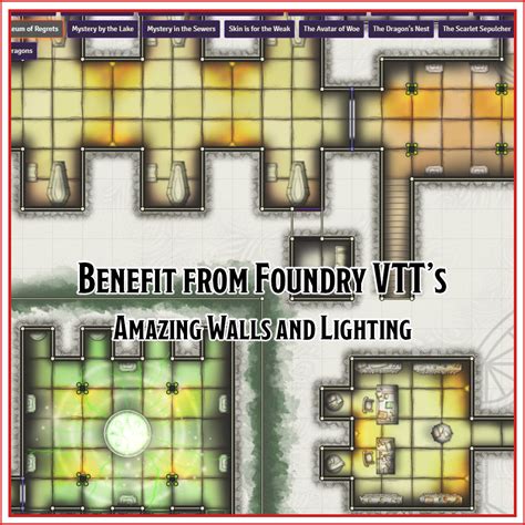 Elven Tower Dungeon Map Pack 6 Foundry Virtual Tabletop