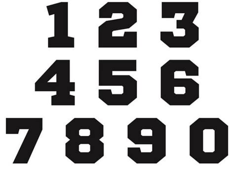 Free Jersey Numbers Svg Svg Design Numbers Font Jersey Numbers