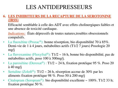 Ppt Les Antidepresseurs Powerpoint Presentation Free Download Id