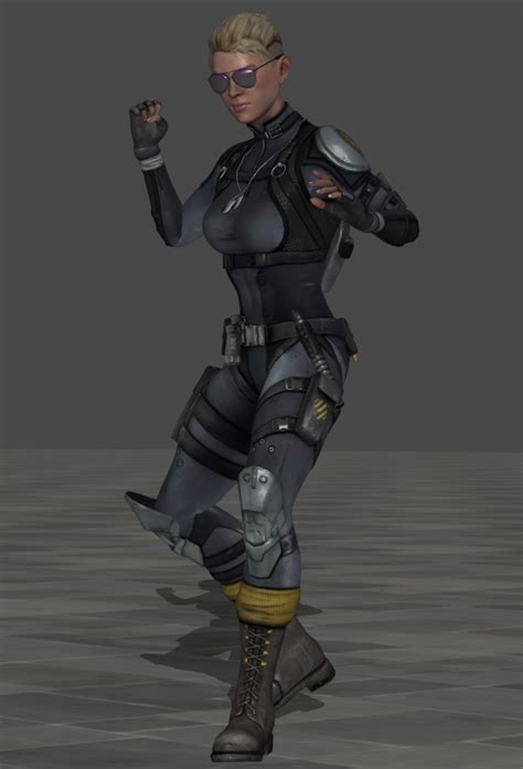 Mortal Kombat X Cassie Cage Animations Xps Pose By Quake On