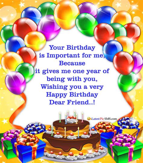 That's why we offer only the most excellent birthday wishes for friend. Happy Birthday Wishes for Best Friend | Latest Picture SMS