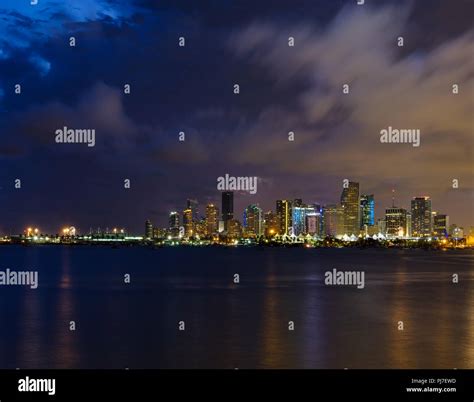 Miami Florida Circa September 2017 View Of Downtown Miami The