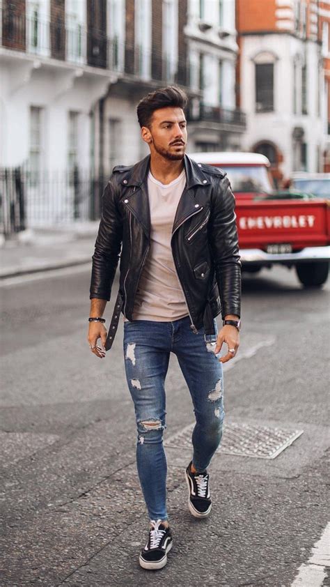 5 Dapper Winter Outfits For Men Winter Outfits Men Leather Jacket
