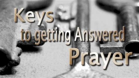 So sometimes when you start to help yourself you may find through a series of events that your solution to a problem you have prayed about suddenly reveals itself. Getting All Your Prayers Answered - use these 4 Keys ...