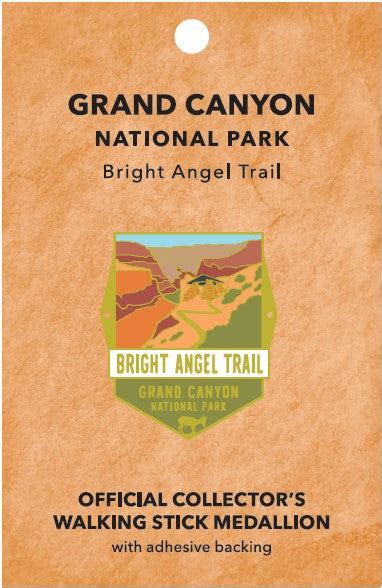 Bright Angel Trail Grand Canyon National Park Walking Stick Medallion