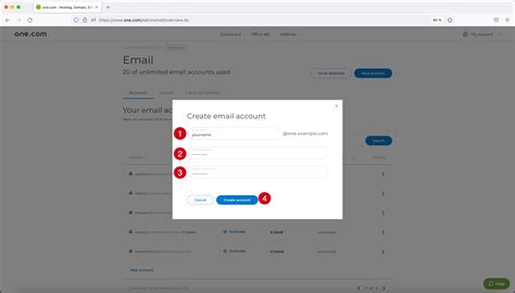 Creating A New Email Account Support