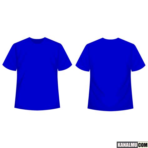 Detail Desain Kaos Polos Depan Belakang Warna Biru Dongker Koleksi Nomer 4