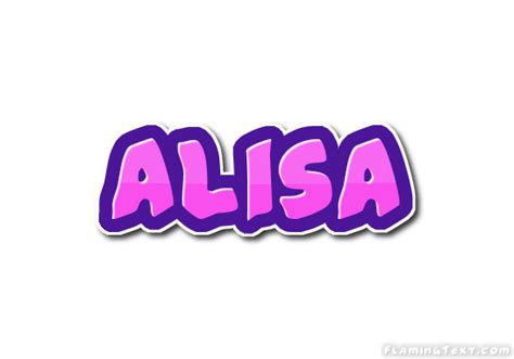 Alisa Logo Free Name Design Tool From Flaming Text