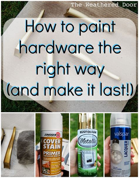 So, i plopped all 8 of the drawer pulls into my project pot and added water and about 1/4 cup of baking soda. The Weathered Door: How to paint hardware (and make it ...