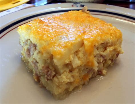 Sausage And Cheese Hash Brown Breakfast Bake Very Good I