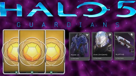 Halo 5 Req Pack Opening Legendary And Ultra Rares Warzone And Gold