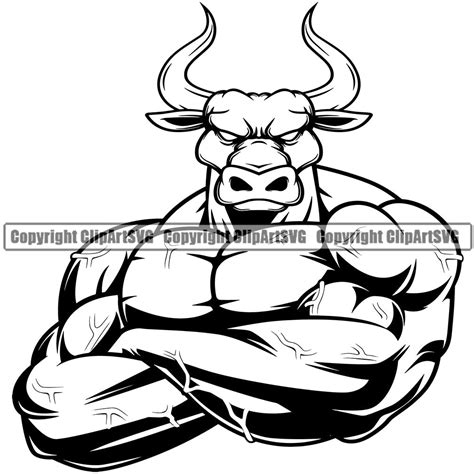 Bodybuilding Bull Bulls Athlete Bodybuilder Fitness Trainer Gym Workout