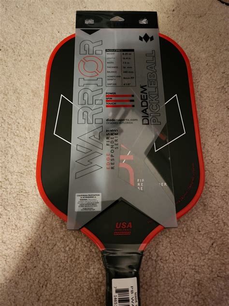 Pickleball Diadem Warrior Edge Fire Rescue New Authorized Reseller Ebay