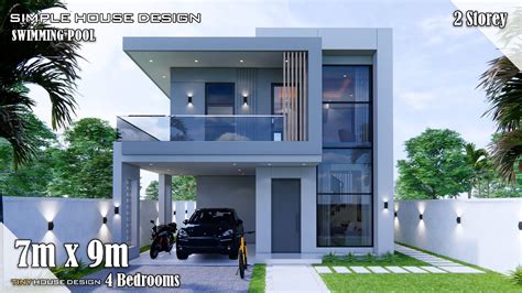 House Design Simple House 7m X 9m 2 Storey 4 Bedrooms Uohere
