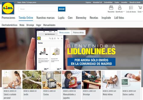 Bienvenido a la tienda online de lidl. Lidl venderá por Internet: estrena en Madrid en pruebas su tienda online con productos de bazar ...