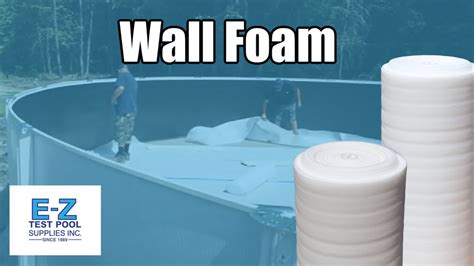 Wall Foam For Swimming Pools Youtube