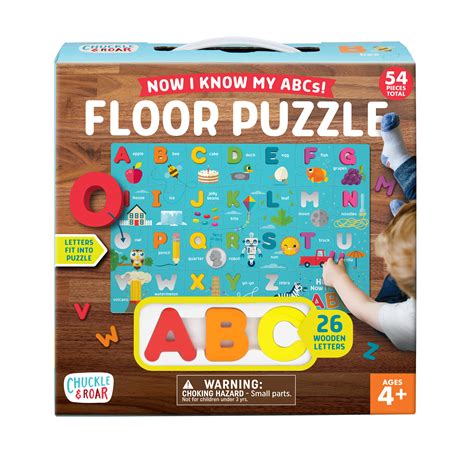 Now I Know My Abcs Puzzle Wooden Alphabet Floor Puzzle