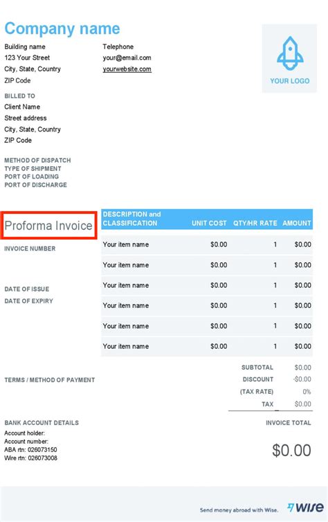 What Is A Proforma Invoice When And Why To Use Wise