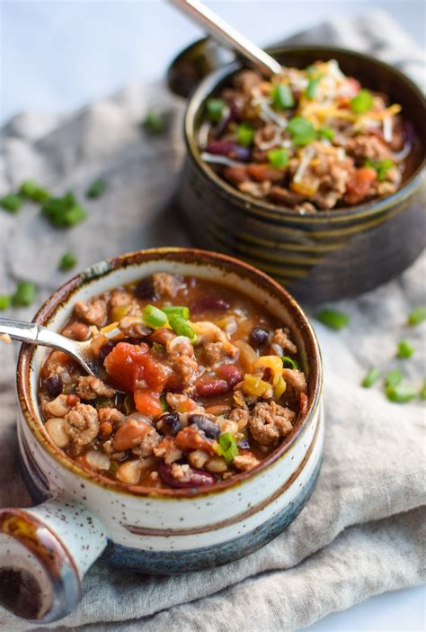 Easy Slow Cooker 4 Bean Turkey Chili Project Meal Plan