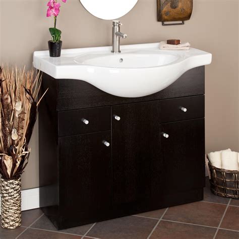 Single & double sink bathroom vanities, vessel sinks, bath faucets & mirrors. 36" Carrel Vanity | Small bathroom vanities, Small ...