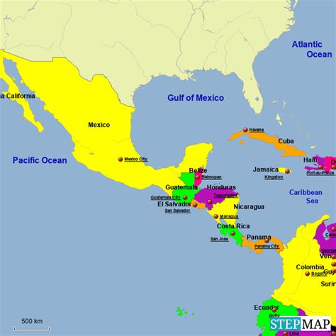 Stepmap Latin America Landkarte Für South America
