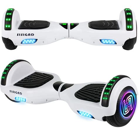 sisigad hoverboard with bluetooth 36v 6 5 two wheel self balancing hoverboard electric scooter