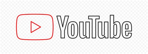 HD Official Outline Youtube YT Logo PNG Citypng
