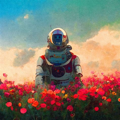 Flower Astronaut Exchange Art Exchange Art