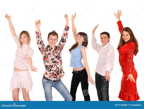 Cheerful Group Of Young People Stock Photo Image Of Party Female