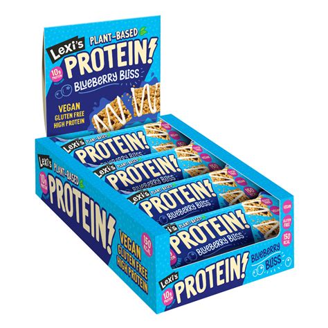 Lexis Gluten Free Vegan Protein Bars 12x40g Boxes Lexis Treats