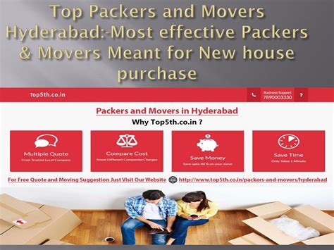 Ppt Top Packers And Movers Hyderabad Most Effective Packers And Movers