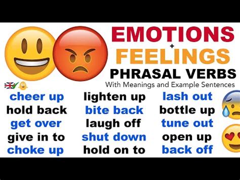 35 Important EMOTIONS FEELINGS PHRASAL VERBS Spoken In English