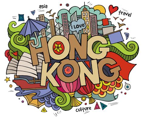 Free Walking Tours Hong Kong Hong Kong Doodles Chinese Graphic