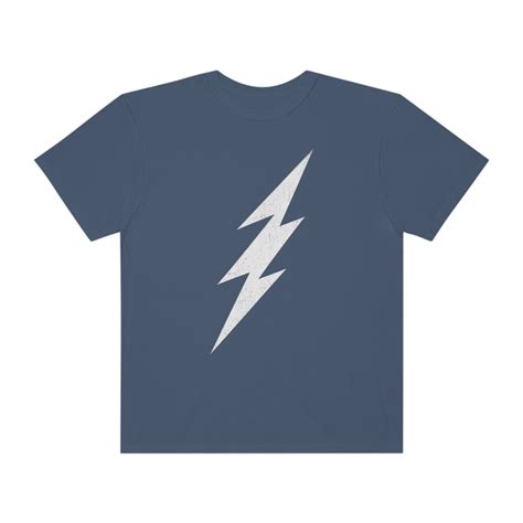 Lightning Bolt Shirt Vintage Wash Comfort Colors Distressed Etsy