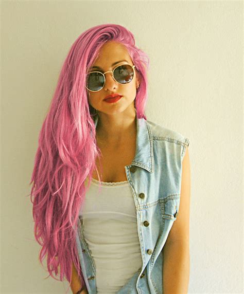 Temporary Electric Ombre Hair Dye Pink Hair Dye Long