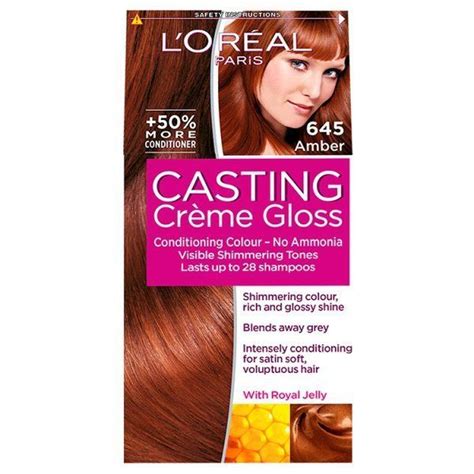 Ask a l'oreal hair color expert. Casting Creme Gloss 645 Amber Auburn Semi Permanent Hair ...