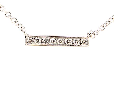 Dilamani Jewelry Diamond Bar Necklace