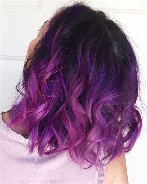 Best Vibrant And Chic Dark Purple Hair Colour Ideas